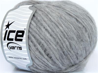 Lot of 4 Skeins Ice Yarns BABY ALPACA AIR (60% Baby Alpaca 15% Superwash Extrafine Merino Wool) Yarn Grey