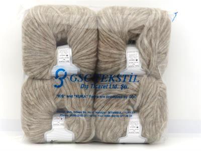 Lot of 4 Skeins Ice Yarns BABY ALPACA AIR (60% Baby Alpaca 15% Superwash Extrafine Merino Wool) Yarn Light Camel