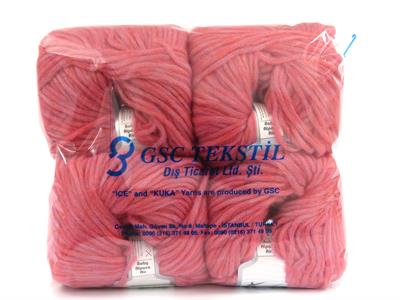Lot of 4 Skeins Ice Yarns BABY ALPACA AIR (60% Baby Alpaca 15% Superwash Extrafine Merino Wool) Yarn Pink