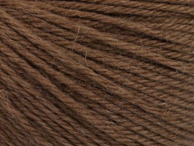Lot of 4 Skeins Ice Yarns BABY ALPACA (45% Superwash Extrafine Merino Wool) Yarn Brown