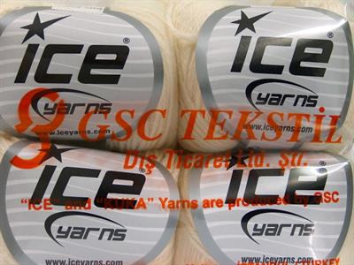 Lot of 4 Skeins Ice Yarns BABY ALPACA (55% Baby Alpaca 45% Superwash Extrafine Merino Wool) Yarn Cream