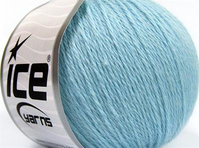 Lot of 4 Skeins Ice Yarns BABY ALPACA (55% Baby Alpaca 45% Superwash Extrafine Merino Wool) Yarn Light Blue