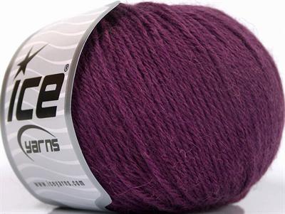 Lot of 4 Skeins Ice Yarns BABY ALPACA (55% Baby Alpaca 45% Superwash Extrafine Merino Wool) Yarn Maroon
