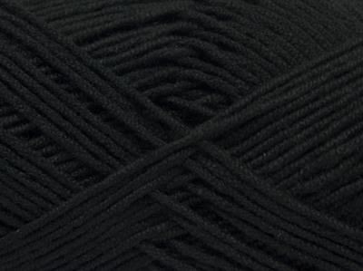 8x50gr. BABY BAMBOO Akrilik, Bambu Siyah Bebe, Yazlık İplikler, Bambu