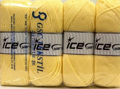 4x100gr. BABY BIO  Sarı Kışlık, Bebe, 100% Akrilik , Anti-Bakteriyel