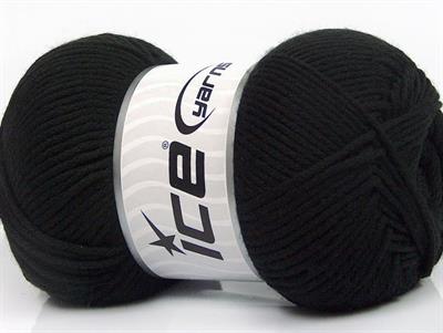 Lot of 3 x 100gr Skeins Ice Yarns BABY COMFORT Hand Knitting Yarn Black