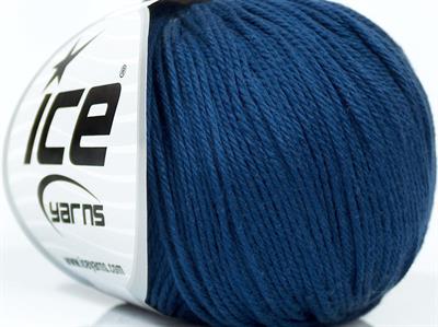 Lot of 8 Skeins Ice Yarns BABY COTTON (100% Giza Cotton) Yarn Blue