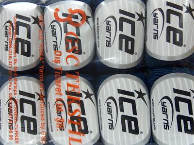 Lot of 8 Skeins Ice Yarns BABY COTTON (100% Giza Cotton) Yarn Navy