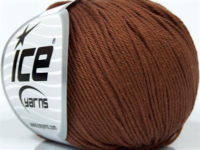Lot of 8 Skeins Ice Yarns BABY COTTON (100% Giza Cotton) Yarn Brown