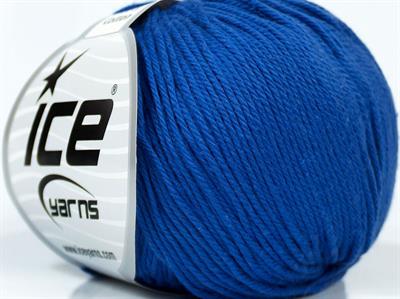 Lot of 8 Skeins Ice Yarns BABY COTTON (100% Giza Cotton) Yarn Saxe Blue