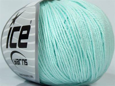 Lot of 8 Skeins Ice Yarns BABY COTTON (100% Giza Cotton) Yarn Light Turquoise