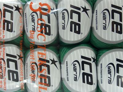 Lot of 8 Skeins Ice Yarns BABY COTTON (100% Giza Cotton) Yarn Green