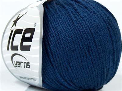 Lot of 8 Skeins Ice Yarns BABY COTTON (100% Giza Cotton) Yarn Navy