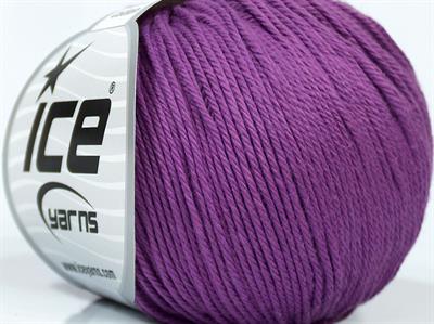 Lot of 8 Skeins Ice Yarns BABY COTTON (100% Giza Cotton) Yarn Lilac