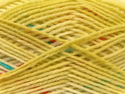 Lot of 4 x 100gr Skeins Ice Yarns BABY DESIGN Yarn Light Green White Copper Blue