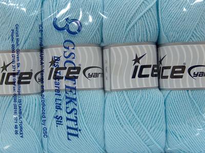 4x100gr. BABY DREAM  Bebe Mavisi Kışlık, Düz iplikler, Worsted, 100% Akrilik , Anti-Pilling