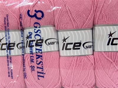 4x100gr. BABY DREAM  Bebe Pembesi Kışlık, Düz iplikler, Worsted, 100% Akrilik , Anti-Pilling