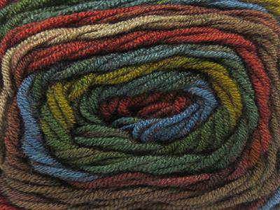 3x100gr. BABY DREAM BATIK  Kahverengi, Yeşil, Turkuaz, Altın, Bakır Bebe, Batik Desenli, Worsted, 100% Akrilik , Akrilik