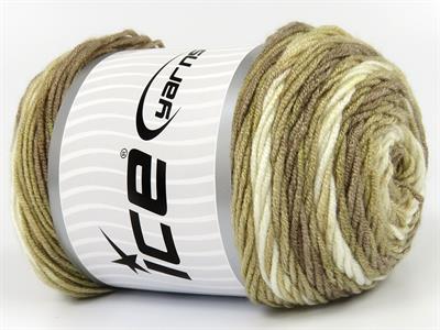 3x100gr. BABY DREAM BATIK  Krem Bebe, Batik Desenli, Worsted, 100% Akrilik , Akrilik