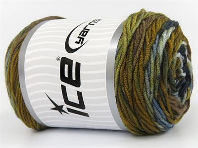 3x100gr. BABY DREAM BATIK  Altın, Kahverengi Tonları, Mavi Tonları Bebe, Batik Desenli, Worsted, 100% Akrilik , Akrilik