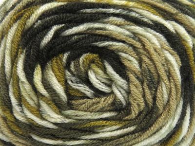 3x100gr. BABY DREAM BATIK  Yeşil, Deve Tüyü, Açık Krem, Haki Tonları Bebe, Batik Desenli, Worsted, 100% Akrilik , Akrilik