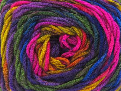 3x100gr. BABY DREAM BATIK  Yeşil, Mor, Altın, Fuşya Bebe, Batik Desenli, Worsted, 100% Akrilik , Akrilik