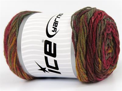 3x100gr. BABY DREAM BATIK  Pembe, Altın, Bordo Tonları, Haki Tonları Bebe, Batik Desenli, Worsted, 100% Akrilik , Akrilik