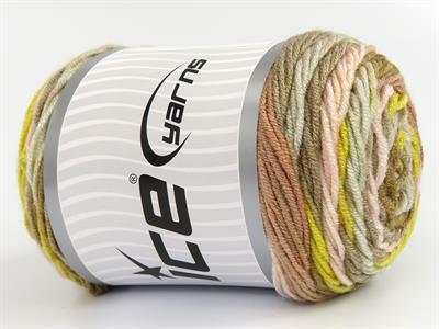 3x100gr. BABY DREAM BATIK  Pembe, Gri, Altın Bebe, Batik Desenli, Worsted, 100% Akrilik , Akrilik