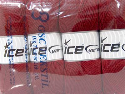 4x100gr. BABY DREAM  Bordo Kışlık, Düz iplikler, Worsted, 100% Akrilik , Anti-Pilling