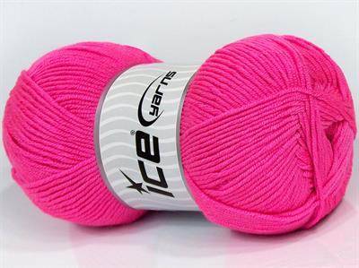 4x100gr. BABY DREAM  Şeker pembe Kışlık, Düz iplikler, Worsted, 100% Akrilik , Anti-Pilling