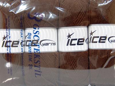 4x100gr. BABY DREAM  Kahverengi Kışlık, Düz iplikler, Worsted, 100% Akrilik , Anti-Pilling