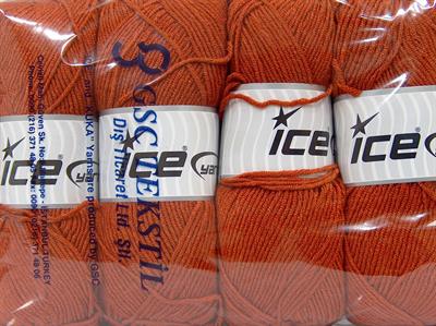 4x100gr. BABY DREAM  Bakır Kışlık, Düz iplikler, Worsted, 100% Akrilik , Anti-Pilling