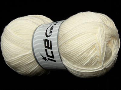 4x100gr. BABY DREAM  Ekru Kışlık, Düz iplikler, Worsted, 100% Akrilik , Anti-Pilling