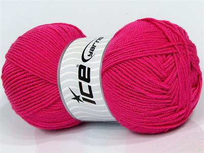 4x100gr. BABY DREAM  Fuşya Kışlık, Düz iplikler, Worsted, 100% Akrilik , Anti-Pilling