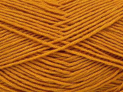 4x100gr. BABY DREAM  Altın Kışlık, Düz iplikler, Worsted, 100% Akrilik , Anti-Pilling