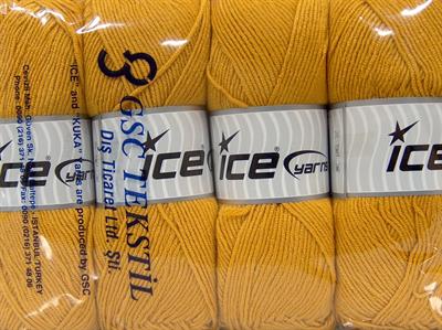 4x100gr. BABY DREAM  Altın Kışlık, Düz iplikler, Worsted, 100% Akrilik , Anti-Pilling