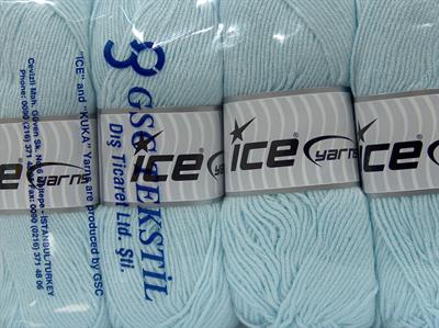 4x100gr. BABY DREAM  Açık Mavi Kışlık, Düz iplikler, Worsted, 100% Akrilik , Anti-Pilling