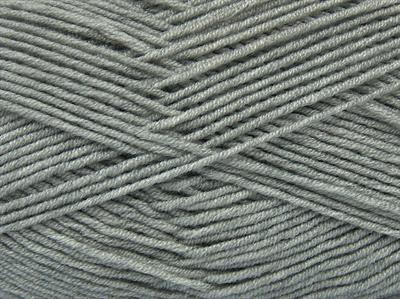 4x100gr. BABY DREAM  Açık Gri Kışlık, Düz iplikler, Worsted, 100% Akrilik , Anti-Pilling