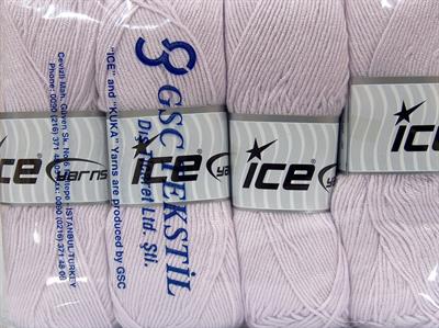 4x100gr. BABY DREAM  Açık Lila Kışlık, Düz iplikler, Worsted, 100% Akrilik , Anti-Pilling