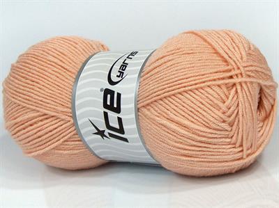 4x100gr. BABY DREAM  Açık Somon Kışlık, Düz iplikler, Worsted, 100% Akrilik , Anti-Pilling
