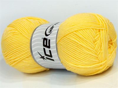 4x100gr. BABY DREAM  Açık Sarı Kışlık, Düz iplikler, Worsted, 100% Akrilik , Anti-Pilling