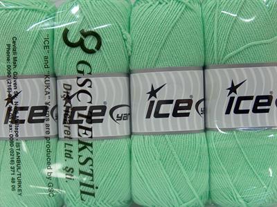 4x100gr. BABY DREAM  Nane Yeşil Kışlık, Düz iplikler, Worsted, 100% Akrilik , Anti-Pilling