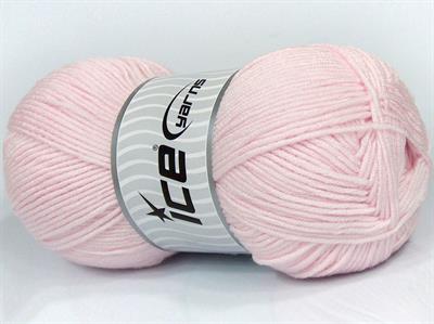 4x100gr. BABY DREAM  Pudra Pembe Kışlık, Düz iplikler, Worsted, 100% Akrilik , Anti-Pilling