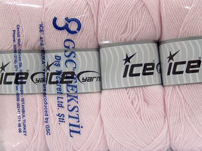 4x100gr. BABY DREAM  Pudra Pembe Kışlık, Düz iplikler, Worsted, 100% Akrilik , Anti-Pilling