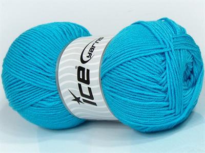 4x100gr. BABY DREAM  Turkuaz Kışlık, Düz iplikler, Worsted, 100% Akrilik , Anti-Pilling