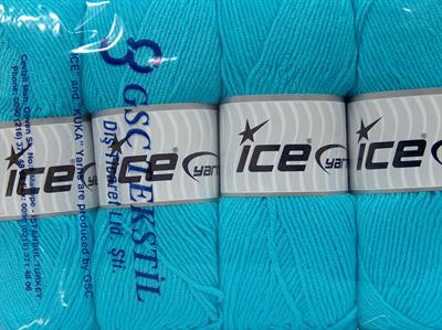 4x100gr. BABY DREAM  Turkuaz Kışlık, Düz iplikler, Worsted, 100% Akrilik , Anti-Pilling