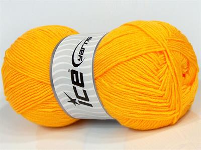 4x100gr. BABY DREAM  Sarı Kışlık, Düz iplikler, Worsted, 100% Akrilik , Anti-Pilling