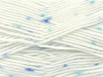 Lot of 4 x 100gr Skeins Ice Yarns BABY LOLLIPOP Yarn White Blue Turquoise