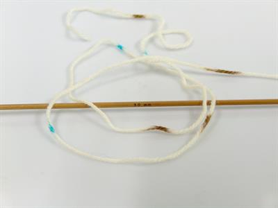 Lot of 4 x 100gr Skeins Ice Yarns BABY LOLLIPOP Yarn Cream Turquoise Brown