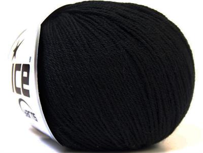 Lot of 6 Skeins Ice Yarns BABY MERINO (40% Merino Wool) Yarn Black
